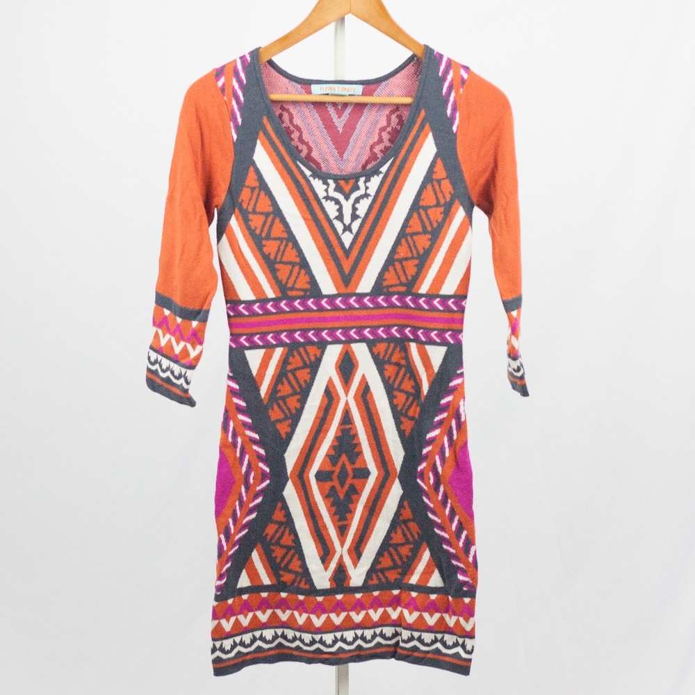 Flying Tomato 3/4 sleeve sweater dress